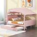 Harper Orchard Chumbley Solid Wood Platform Storage Bed Wood in Pink | 61.11 H x 56.11 W x 78.7 D in | Wayfair 12AE0598B3994A7886D3D8C7D37A4B09