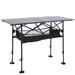 Arlmont & Co. Seekha Rectangular 21.65" L x 46.46" W Outdoor Camping Table Metal | 21.65 W x 46.46 D in | Wayfair 2DBD2F08D111410394615BE4BAC1EF38