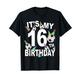 Lustige Mütze mit Aufschrift "It's My 16th Birthday", Fußball, 16 Jahre alt T-Shirt