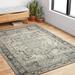 Alexander Home Armanda Modern Floral Indoor/ Outdoor Area Rug Grey/ Blue 2 5 x 4 0 3 x 5 Outdoor Indoor