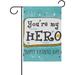 GZHJMY Cooper Girl Vintage Retro Father s Day Hero Garden Flag Yard Banner Polyester for Home Flower Pot Outdoor Decor 28X40 Inch Yard Flags