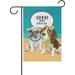 GZHJMY Summer Beach Cute Pug Dog Garden Flag 12 x 18 Inch Vertical Double Sided Welcome Yard Garden Flag Seasonal Holiday Outdoor Decorative Flag for Home Decor Farmhouse Party Yard Flags