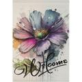 GZHJMY Colorful Flowers Garden Flag 28 x 40 Inch Vertical Double Sided Welcome Yard Garden Flag Seasonal Holiday Outdoor Decorative Flag for Patio Lawn Home Decor Farmhous Yard Flags