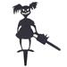 Zombie Lawn Stakes Halloween Plug Scary Silhouette Inserts Horror Yard Art Wood Pile Iron