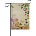 GZHJMY Cooper Girl Vintage Butterfly Flowers Garden Flag Yard Banner Polyester for Home Flower Pot Outdoor Decor 28X40 Inch Yard Flags