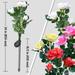 1-4 PACK LED Solar Flower Lights Outdoor Garden Stake Landscape Decor Lamp USA