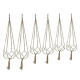 solacol Hanging Planters for Indoor Plants Hanging Planter Plant Hanger Hanging Plant Holder Hanging Plants Hanging Planters Plant Hangers Indoor Macrame Plant Hangers Indoor 6Pcs Plant Hanger Flower