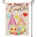 Garden Flag Happy Easter Day 12.5x18 Inch Double Sided Yard Flag for Outside Hanging Small Burlap Banner Spring Summer Flag Rabbit Flowerpot Tulip Chrysanthemum Easter Egg Butterfly Decor 01