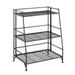 Ergode Xtra Storage 3 Tier Ladder Folding Metal Shelf - Durable Adjustable and Versatile Storage Solution for Home and Office - Explore the Xtra Storage Collection for More Options
