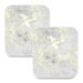 ALAZA Grey Marble with Gold Grain Cute Night Lights Plug into Wall -2 Pack Motion Sensor & Dusk to Dawn Sensor Adjustable Brightness & Warm White