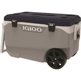 Igloo MaxCold Latitude 90 Qt. 2-Wheeled Cooler Ash Gray & Aegean Sea 34547