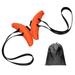 SUKIY Fitness Tpe Hoorn Grip Harde Pull Pull-Up Training Handvat(Orange (a pair))