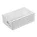 Hesxuno Small Desk Organizer Stackable Organizer Drawers Clear Desk Storage Box Stacking Desktop Organizer for Office and Home(Wide Open Version White) -1 Count