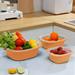 Deagia Desk Organizer Clearance Vegetable Washing Basket 2-In-1 Drainin Colander Bowl Set Kitchen Fruit Washing Bowl and Strainer Draining and Basket for Food Vegetables Cleaning Washing