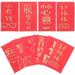 12 Dollhouse Miniature Scene Red Envelope Props Super Simulation Hot Stamping Small 10 Pcs Luck Money Bag for Decor Lucky Accessories Accessory Paper