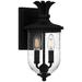 Havana 2-Light Earth Black Outdoor Wall Lantern