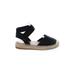 Top Moda Sandals Black Solid Shoes - Women's Size 7 - Almond Toe