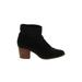 Carlos by Carlos Santana Ankle Boots: Black Print Shoes - Women's Size 8 - Almond Toe