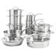 12 Piece Stainless Steel Cookware Set - Cookware by ProCook