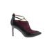 Banana Republic Heels: Pumps Stilleto Cocktail Party Burgundy Print Shoes - Women's Size 8 1/2 - Pointed Toe