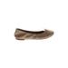 Lucky Brand Flats: Tan Solid Shoes - Women's Size 6 1/2 - Round Toe