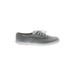 Keds Sneakers: Gray Solid Shoes - Women's Size 8 - Almond Toe