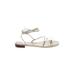 J.Crew Sandals: Ivory Print Shoes - Women's Size 11 - Open Toe