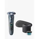 Philips S7882/55 Series 7000 Wet & Dry Electric Shaver with Pop-up Trimmer, TravelCase, Quick Clean Pod, GroomTribe App Connection and Full LED Displa