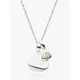 Kit Heath Personalised Sterling Silver Pebble and Tag Birthstone Pendant Necklace