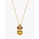 Eclectica Vintage 22ct Gold Plated Swarovski Crystals Pendant Necklace, Dated Circa 1990s