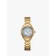 Citizen EW2552-50D Women's Silhouette Crystal Eco-Drive Bracelet Strap Watch, Gold