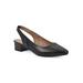 Women's Boronic Slingback by White Mountain in Black Smooth (Size 7 1/2 M)