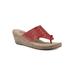 Women's Beaux Sandal by White Mountain in Red Smooth (Size 8 M)