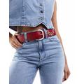 Mango western belt in red