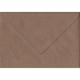 ColorSono Brown Ribbed Gummed C7/A7 Coloured Brown Envelopes. 100gsm FSC Sustainable Paper. 82mm x 113mm. Banker Style Envelope. 100