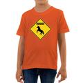 Reality glitch caution unicorns kids t-shirt Orange 12-14 years