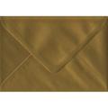 ColorSono Gold Gummed C6/A6 Coloured Gold Envelopes. 100gsm FSC Sustainable Paper. 114mm x 162mm. Banker Style Envelope. 50