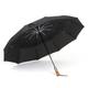 Slowmoose Automatic Umbrella Rain Double Layer Windproof Large Golf black
