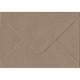 ColorSono Fleck Kraft Gummed C7/A7 Coloured Brown Envelopes. 110gsm FSC Sustainable Paper. 82mm x 113mm. Banker Style Envelope. 25