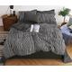 Slowmoose Simple Bedding With Pillow Case Duvet Cover - Double Queen King Size Quilt Double 4pcs 180x220 / black-st