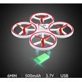 Slowmoose Mini Quadcopter Drone With Smart Watch, Remote Sensing Ufo red