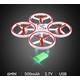 Slowmoose Mini Quadcopter Drone With Smart Watch, Remote Sensing Ufo red