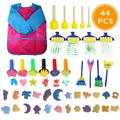 Slowmoose Sponge Painting Brushes Mini Diy Painting Kits, Paint Set 1