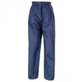 Result Core Kids/Childrens Unisex Stormdri Rain Over Trouser / Pants Navy Blue 7-8 years