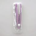 Slowmoose Mini Hair Straightener Iron - Ceramic Straightening Styling Tools Hair Curler Purple-Box AU