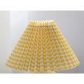 Slowmoose Yamato Style, Vintage Cloth - Muticolor Pleated Lampshades For Table Lamps Yellow grid Dia 30cm H18cm