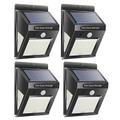 Slowmoose Waterproof 100"led Solar Wall Light -lamp With Pir Motion-sensor 4pcs 30LED