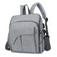 The Brands Market 2 In 1 mummy backpack with diaper changing pad Light grey