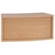 Curve Modular Reception Desk, 45 Degree Corner Hutch, Beech, Fully Installed