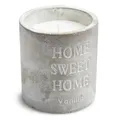 Grey Home Sweet Home Concrete Vanilla Jar Candle